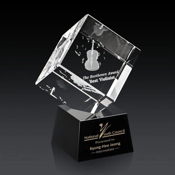 The 3D Burrill Award on Base is a perfectly polished cube... from ASI 84592 St Regis Group / St Regis