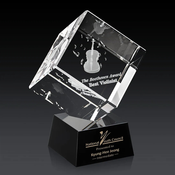 The 3D Burrill Award on Base is a perfectly polished cube... from ASI 84592 St Regis Group / St Regis