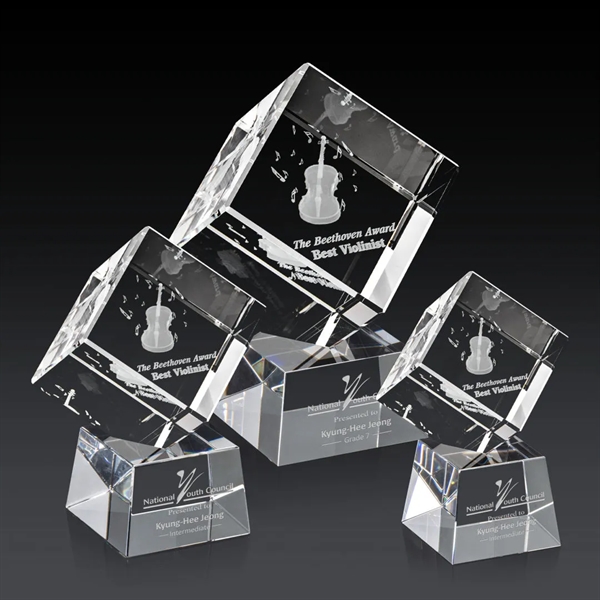 The 3D Burrill Award on Base is a perfectly polished cube... from ASI 84592 St Regis Group / St Regis