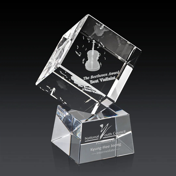 The 3D Burrill Award on Base is a perfectly polished cube... from ASI 84592 St Regis Group / St Regis