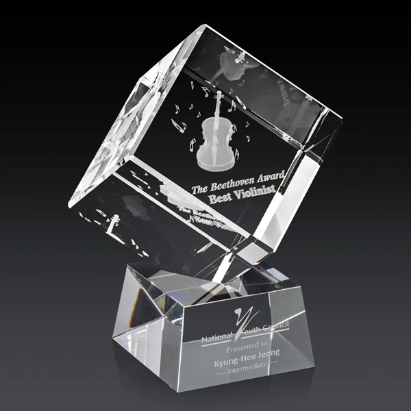 The 3D Burrill Award on Base is a perfectly polished cube... from ASI 84592 St Regis Group / St Regis
