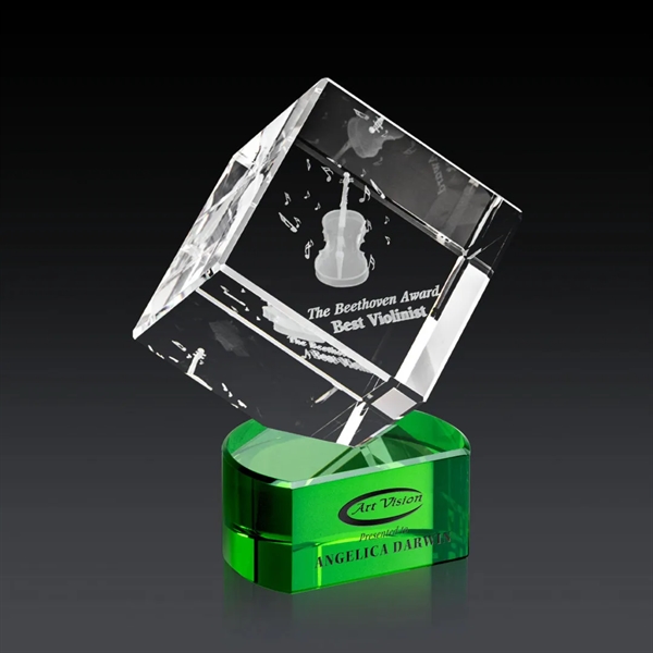 The 3D Burrill Award on Base is a perfectly polished cube... from ASI 84592 St Regis Group / St Regis