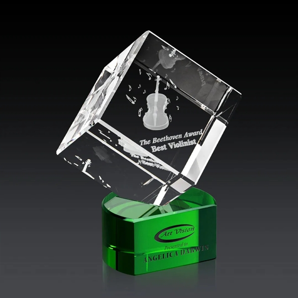 The 3D Burrill Award on Base is a perfectly polished cube... from ASI 84592 St Regis Group / St Regis