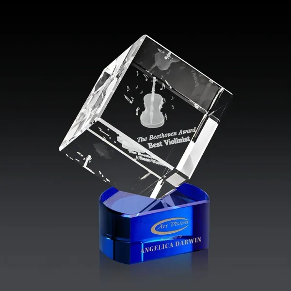 The 3D Burrill Award on Base is a perfectly polished cube... from ASI 84592 St Regis Group / St Regis