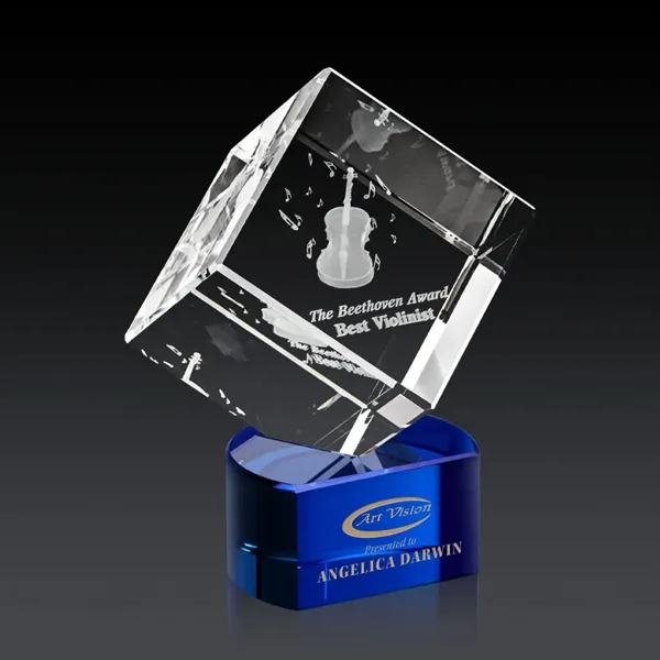The 3D Burrill Award on Base is a perfectly polished cube... from ASI 84592 St Regis Group / St Regis