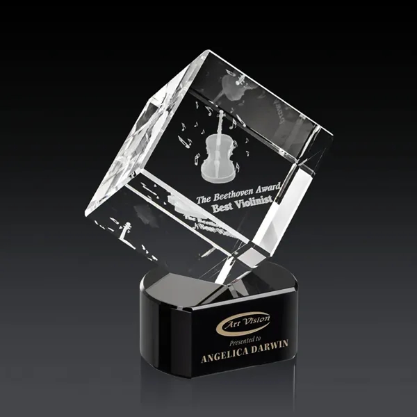 The 3D Burrill Award on Base is a perfectly polished cube... from ASI 84592 St Regis Group / St Regis