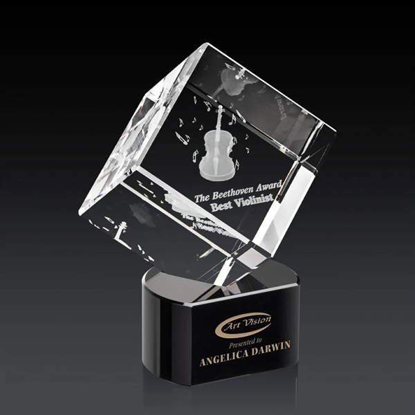 The 3D Burrill Award on Base is a perfectly polished cube... from ASI 84592 St Regis Group / St Regis