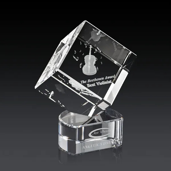 The 3D Burrill Award on Base is a perfectly polished cube... from ASI 84592 St Regis Group / St Regis