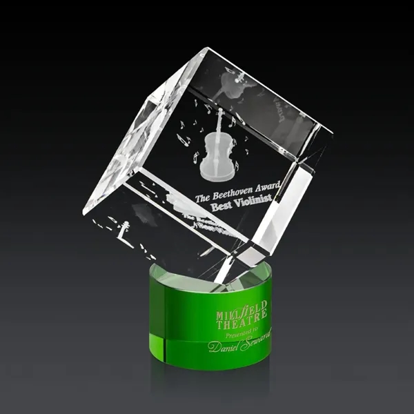 The 3D Burrill Award on Base is a perfectly polished cube... from ASI 84592 St Regis Group / St Regis