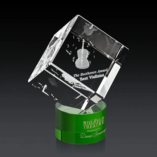The 3D Burrill Award on Base is a perfectly polished cube... from ASI 84592 St Regis Group / St Regis