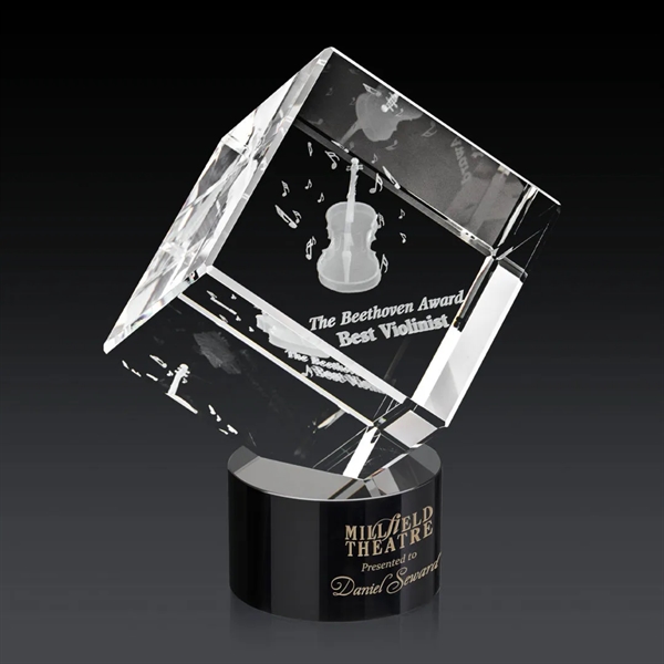 The 3D Burrill Award on Base is a perfectly polished cube... from ASI 84592 St Regis Group / St Regis