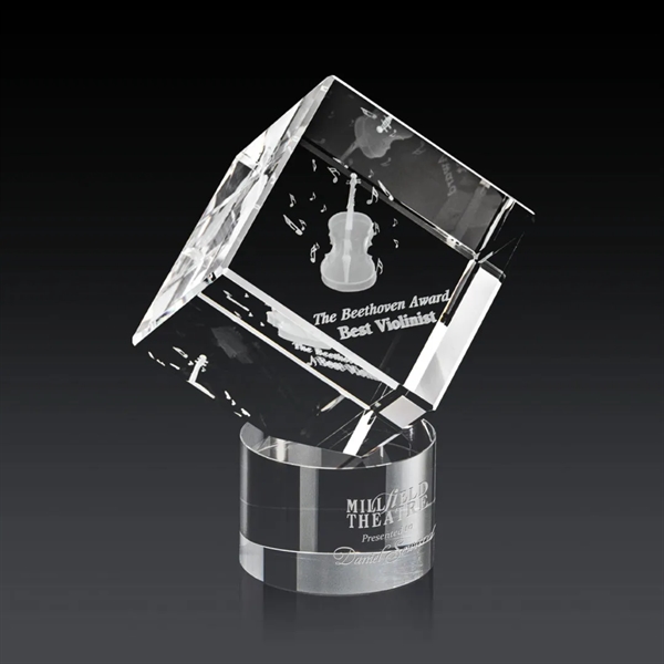 The 3D Burrill Award on Base is a perfectly polished cube... from ASI 84592 St Regis Group / St Regis