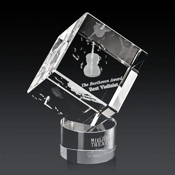 The 3D Burrill Award on Base is a perfectly polished cube... from ASI 84592 St Regis Group / St Regis