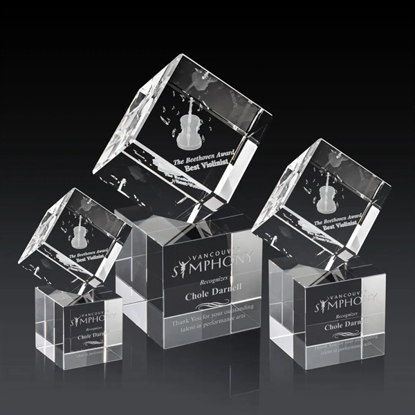 The 3D Burrill Award on Base is a perfectly polished cube... from ASI 84592 St Regis Group / St Regis