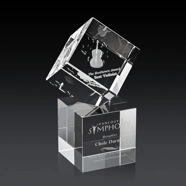 The 3D Burrill Award on Base is a perfectly polished cube... from ASI 84592 St Regis Group / St Regis
