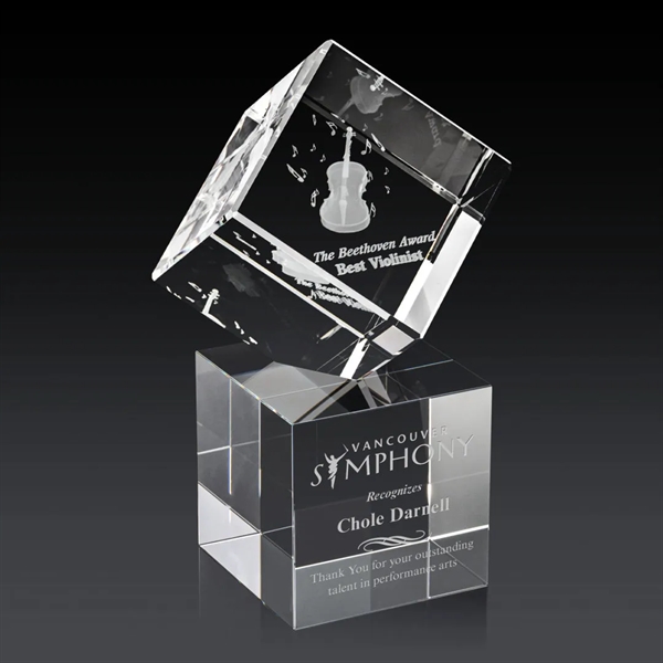The 3D Burrill Award on Base is a perfectly polished cube... from ASI 84592 St Regis Group / St Regis