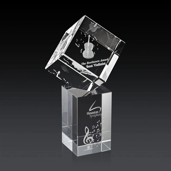 The 3D Burrill Award on Base is a perfectly polished cube... from ASI 84592 St Regis Group / St Regis