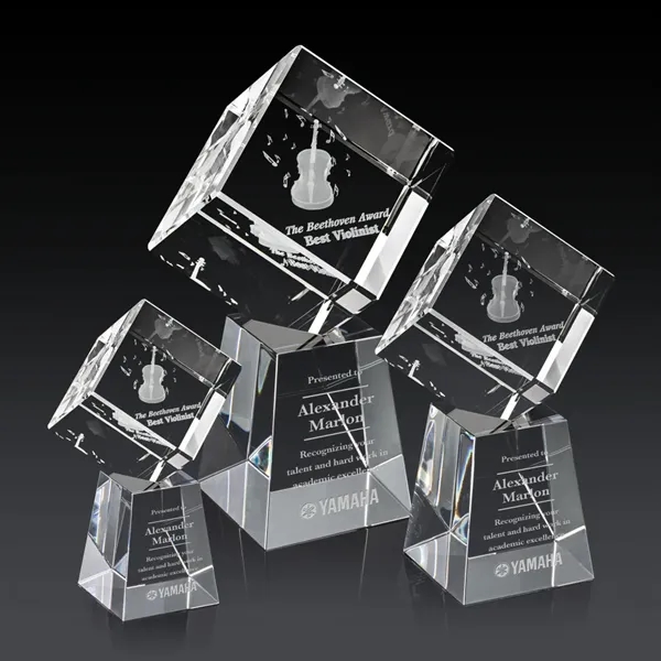 The 3D Burrill Award on Base is a perfectly polished cube... from ASI 84592 St Regis Group / St Regis
