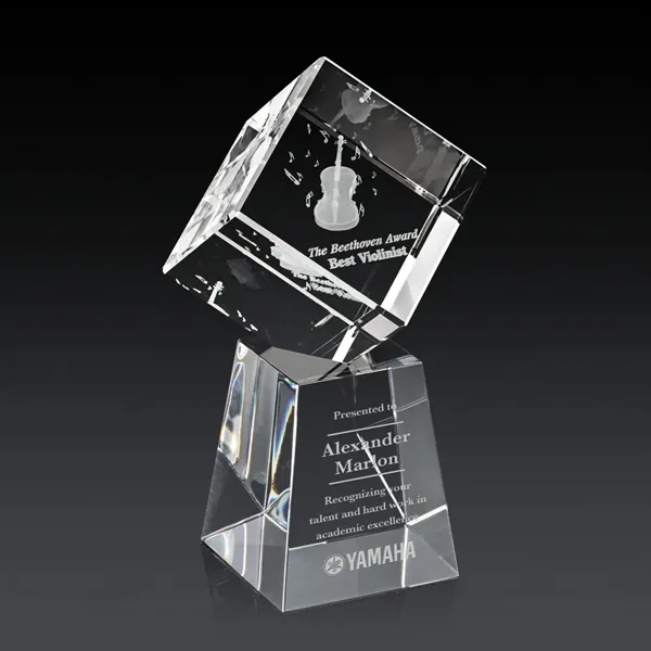 The 3D Burrill Award on Base is a perfectly polished cube... from ASI 84592 St Regis Group / St Regis