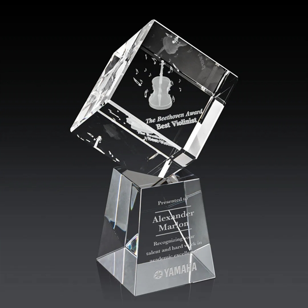 The 3D Burrill Award on Base is a perfectly polished cube... from ASI 84592 St Regis Group / St Regis