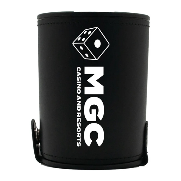 4" x 3" leather dice cup.... from ASI 34415 Alpi International LTD