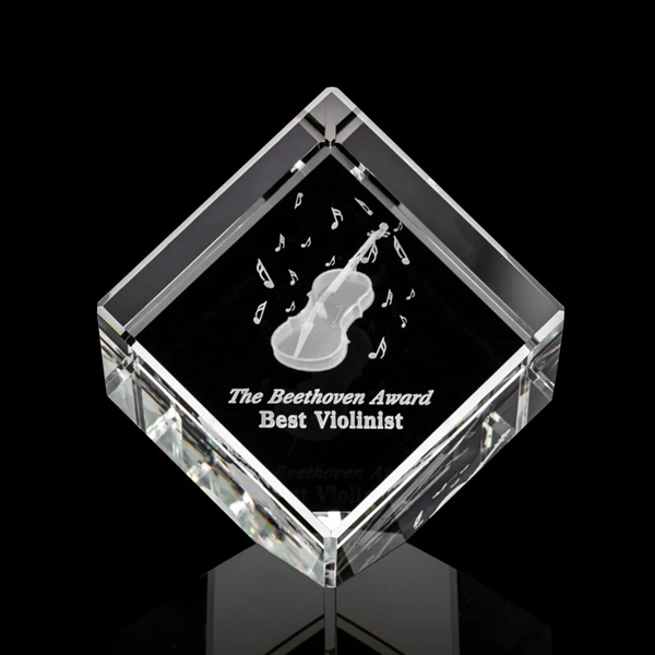 The 3D Burrill Award on Base is a perfectly polished cube... from ASI 84592 St Regis Group / St Regis