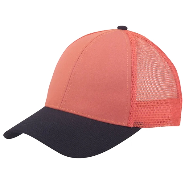 Six panel low crown trucker cap with fused buckram backing.... from ASI 68190 Lungsal / Lungsal