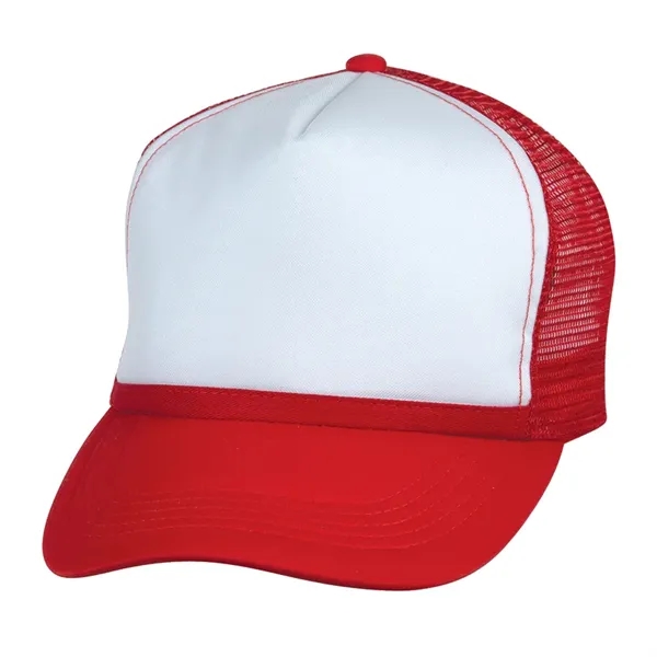 Trucker cap made with poly-foam front and nylon mesh back. Features... from ASI 68190 Lungsal / Lungsal