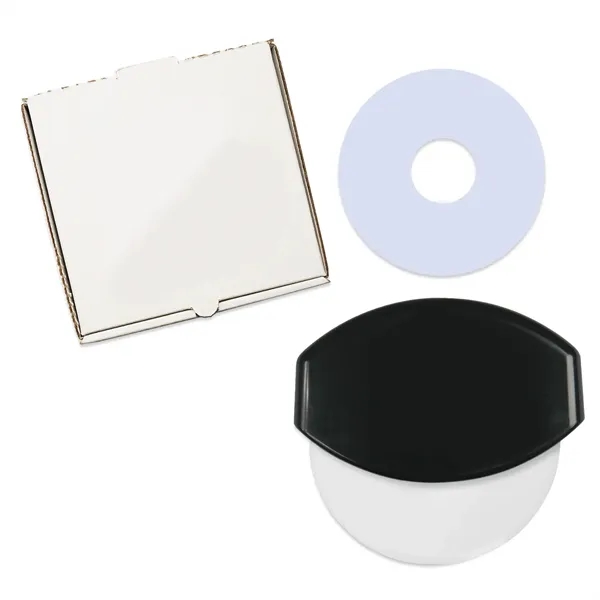 Delivery set with pizza cutter inside a pizza box with a... from ASI 54040 Fey Promo / Mi Line by Fey