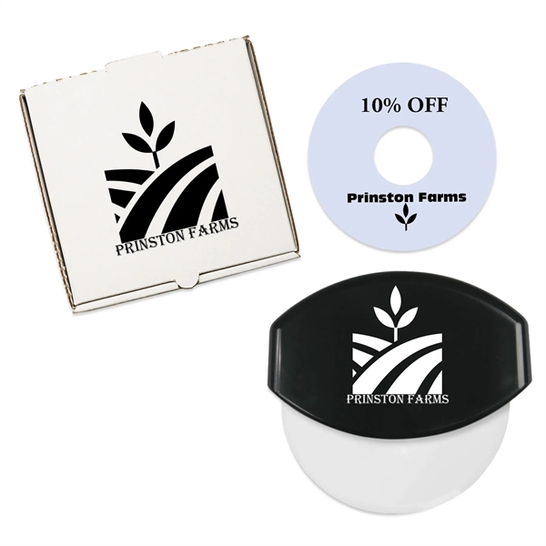 Delivery set with pizza cutter inside a pizza box with a... from ASI 54040 Fey Promo / Mi Line by Fey