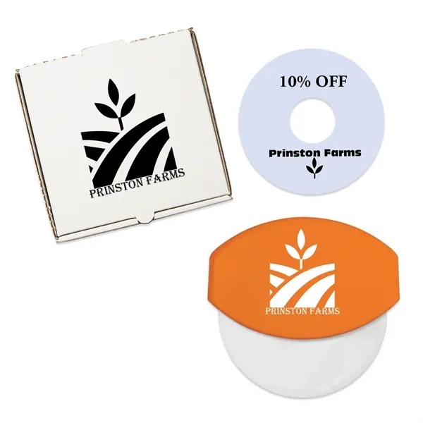 Delivery set with pizza cutter inside a pizza box with a... from ASI 54040 Fey Promo / Mi Line by Fey