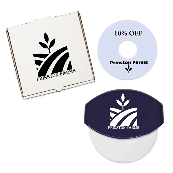 Delivery set with pizza cutter inside a pizza box with a... from ASI 54040 Fey Promo / Mi Line by Fey