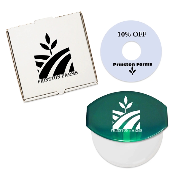 Delivery set with pizza cutter inside a pizza box with a... from ASI 54040 Fey Promo / Mi Line by Fey