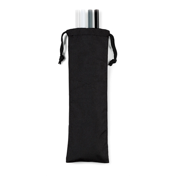 Four pack of reusable straws inside a travel pouch.... from ASI 56070 Gemline / Gemline®