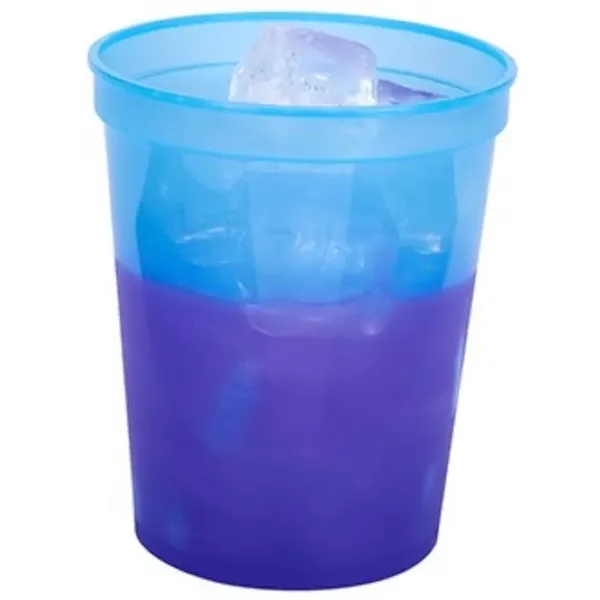 16 oz. color-changing smooth plastic stadium cup, ideal for events and... from ASI 67075 Leprechaun Promotions, LLC / Leprechaun Promotions