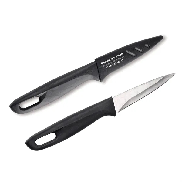 1.12"H x 7 5/8"W x 0.62"D paring knife with sheath for... from ASI 54040 Fey Promo / Mi Line by Fey
