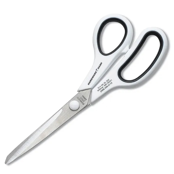 3.25"H x 8.5"W x 0.5"D scissors with white or black handle... from ASI 54040 Fey Promo / Mi Line by Fey
