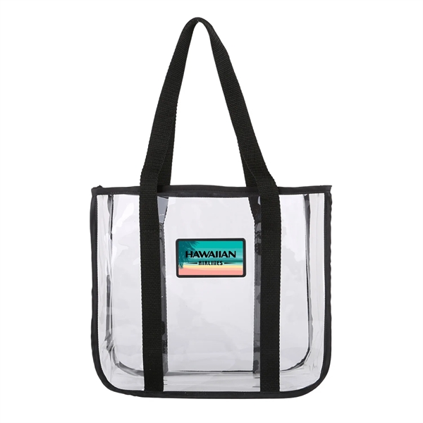 Clear Stadium Approved Tote Bag  w/ Shoulder Strap - Full... from ASI 68366 Makana Line LLC / Makana Line