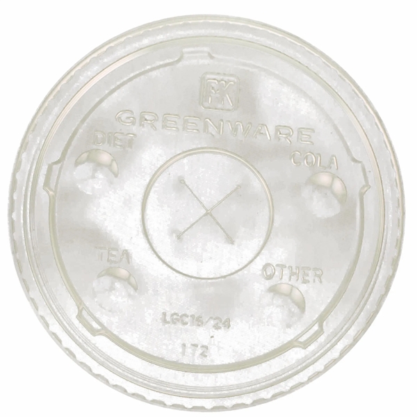 Clear plastic lid with slotted straw opening for 12 to 24... from ASI 91880 Tranter Graphics Inc
