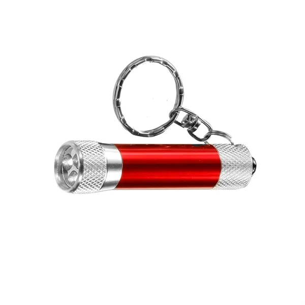 Metal LED flashlight keychain with laser engraving on 1 location... from ASI 37218 Athena Promo (tm)