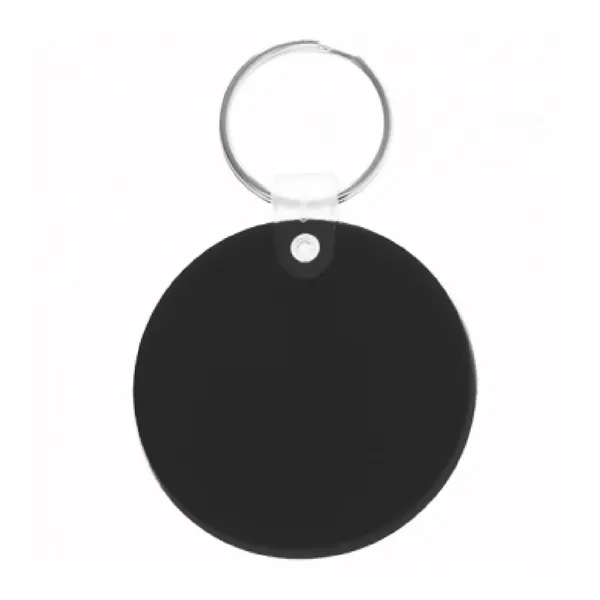 Round soft tag keychain plus 1 color silkscreen imprint on 1... from ASI 37218 Athena Promo (tm)