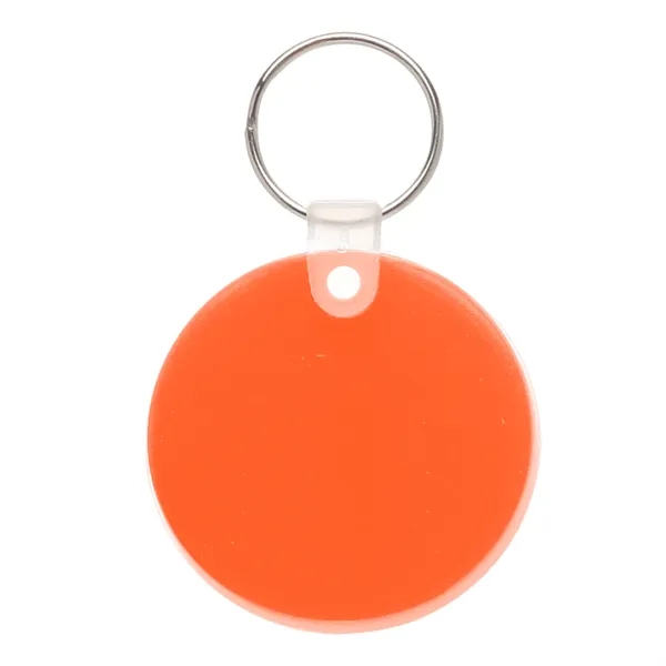 Round soft tag keychain plus 1 color silkscreen imprint on 1... from ASI 37218 Athena Promo (tm)