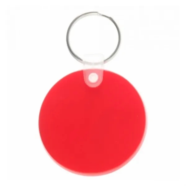 Round soft tag keychain plus 1 color silkscreen imprint on 1... from ASI 37218 Athena Promo (tm)