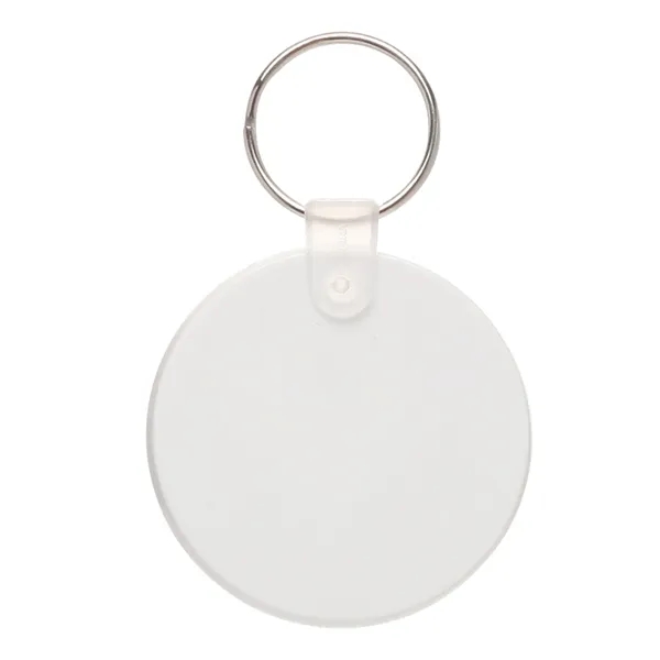 Round soft tag keychain plus 1 color silkscreen imprint on 1... from ASI 37218 Athena Promo (tm)
