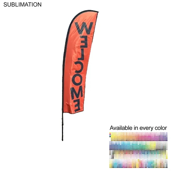 10' Small Feather Flag Kit, Full Color Graphics Double Sided, Outdoor... from ASI 53509 FIEL-Fairdeal Import & Export / FIEL