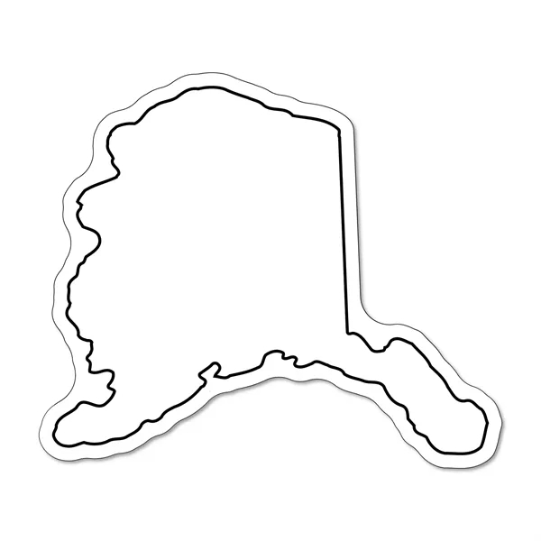 2.71"H x 3.18"W Alaska State non-toxic magnet with Customization options.... from ASI 54040 Fey Promo / Magna-Tel by Fey