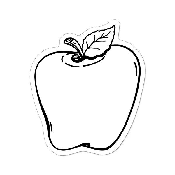 2.1"H x 1.78"W apple shaped magnet made in the USA of... from ASI 54040 Fey Promo / Magna-Tel by Fey