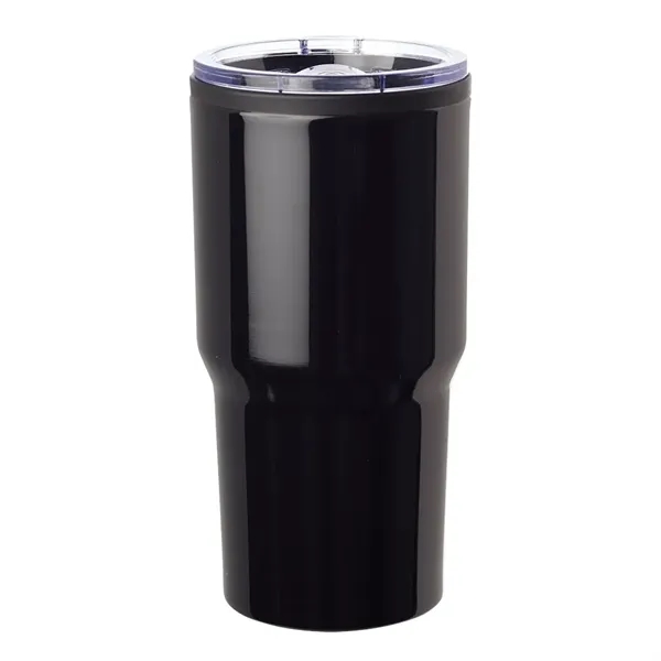 16 oz. stainless steel travel mug with clear plastic slider lid.... from ASI 39552 BEL Promo