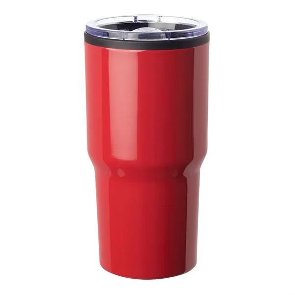 16 oz. stainless steel travel mug with clear plastic slider lid.... from ASI 39552 BEL Promo