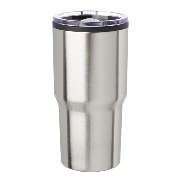 16 oz. stainless steel travel mug with clear plastic slider lid.... from ASI 39552 BEL Promo